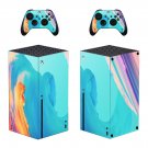 Digital Texture decal skin sticker for Xbox Series X console with controllers