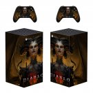 Diablo 4 decal skin sticker for Xbox Series X console with controllers