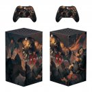 Diablo 4 decal skin sticker for Xbox Series X console with controllers
