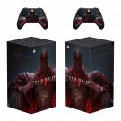 Diablo 4 decal skin sticker for Xbox Series X console with controllers