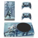 MHW Iceborne decal skin sticker for Xbox Series S console with controllers