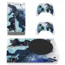 MHW Iceborne decal skin sticker for Xbox Series S console with controllers