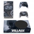 Resident Evil Village decal skin sticker for Xbox Series S console with controllers