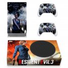 Resident Evil 3 decal skin sticker for Xbox Series S console with controllers