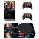Biohazard RE 3 decal skin sticker for Xbox Series S console with controllers