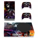 Resident Evil 2 decal skin sticker for Xbox Series S console with controllers