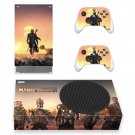 The Mandalorian decal skin sticker for Xbox Series S console with controllers