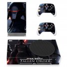 SW Fallen Order decal skin sticker for Xbox Series S console with controllers