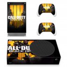 COD Black Ops 4 decal skin sticker for Xbox Series S console with controllers