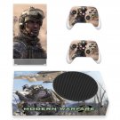 COD Modern Warfare decal skin sticker for Xbox Series S console with controllers