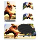 Fortnite decal skin sticker for Xbox Series S console with controllers
