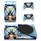 Fortnite decal skin sticker for Xbox Series S console with controllers