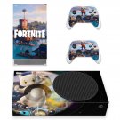 Fortnite decal skin sticker for Xbox Series S console with controllers