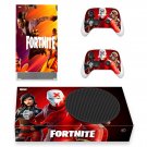 Fortnite decal skin sticker for Xbox Series S console with controllers