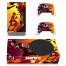 Fortnite decal skin sticker for Xbox Series S console with controllers