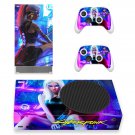 Cyberpunk 2077 decal skin sticker for Xbox Series S console with controllers