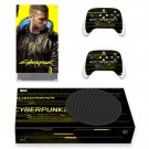 Cyberpunk 2077 decal skin sticker for Xbox Series S console with controllers