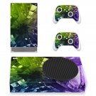 Digital Texture decal skin sticker for Xbox Series S console with controllers