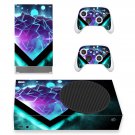 Digital Texture decal skin sticker for Xbox Series S console with controllers