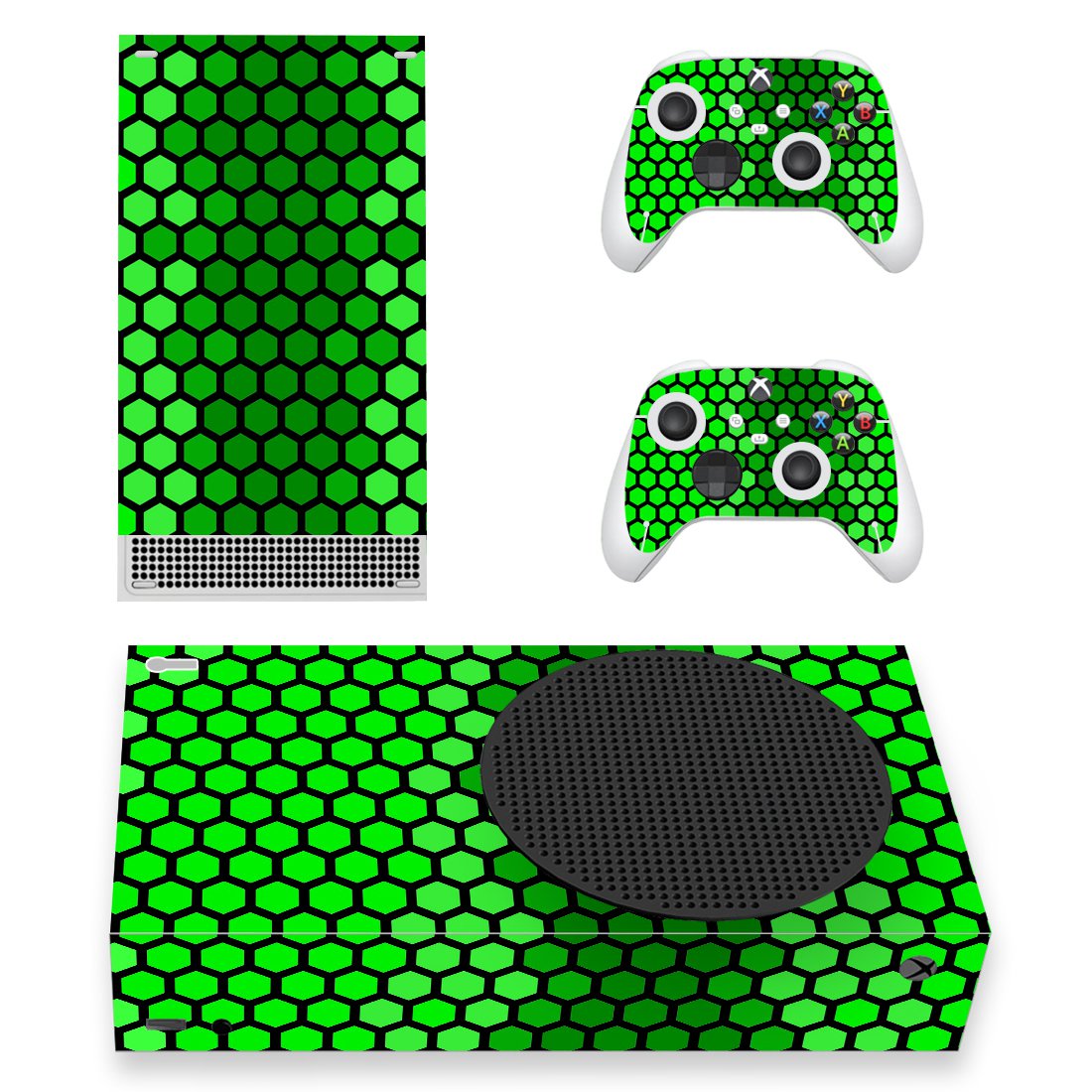 Digital Texture decal skin sticker for Xbox Series S console with controllers