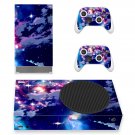 Sky Texture decal skin sticker for Xbox Series S console with controllers