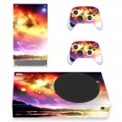 Planet View decal skin sticker for Xbox Series S console with controllers