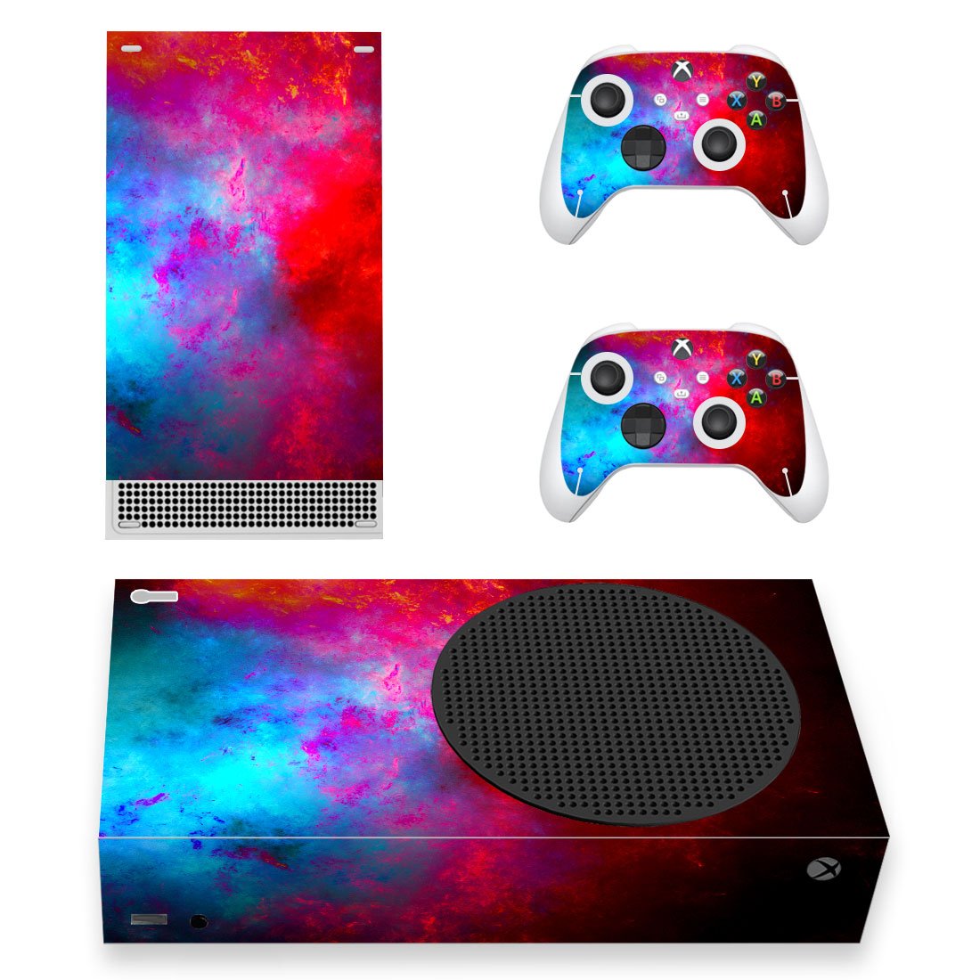 Sky View decal skin sticker for Xbox Series S console with controllers