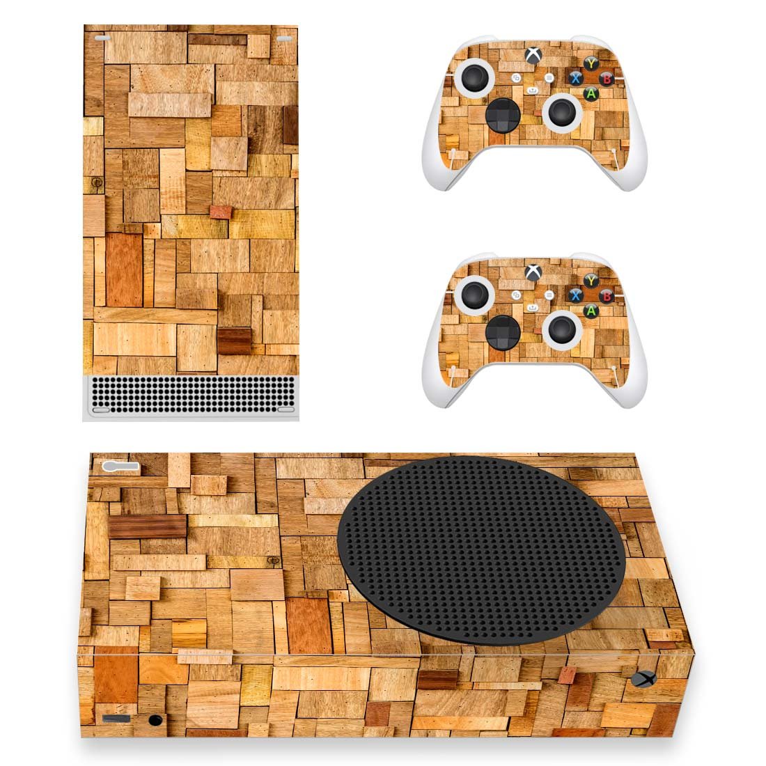 Solid Texture decal skin sticker for Xbox Series S console with controllers