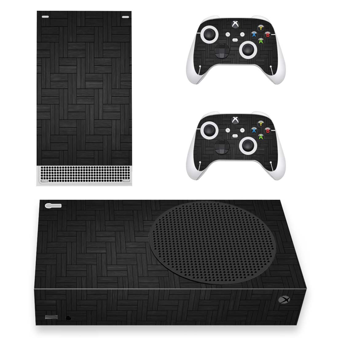 Solid Texture decal skin sticker for Xbox Series S console with controllers