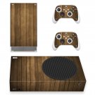 Wood Texture decal skin sticker for Xbox Series S console with controllers