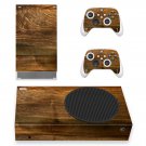Wood Texture decal skin sticker for Xbox Series S console with controllers