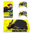 Cyberpunk 2077 decal skin sticker for Xbox Series S console with controllers