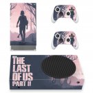 The Last of us 2 decal skin sticker for Xbox Series S console with controllers