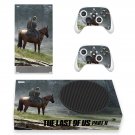 The Last of us 2 decal skin sticker for Xbox Series S console with controllers