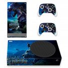 Black Panther decal skin sticker for Xbox Series S console with controllers
