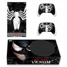 Venom decal skin sticker for Xbox Series S console with controllers