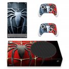 Spiderman decal skin sticker for Xbox Series S console with controllers