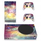 Galaxy View decal skin sticker for Xbox Series S console with controllers