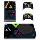 Geometric Texture decal skin sticker for Xbox Series S console with controllers