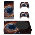 Galaxy View decal skin sticker for Xbox Series S console with controllers