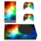 Galaxy View decal skin sticker for Xbox Series S console with controllers