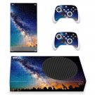Galaxy View decal skin sticker for Xbox Series S console with controllers