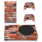 Brick Texture decal skin sticker for Xbox Series S console with controllers