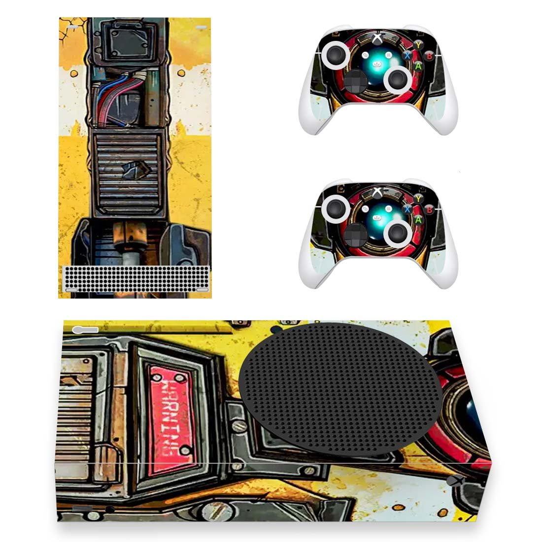 Borderlands 3 decal skin sticker for Xbox Series S console with controllers