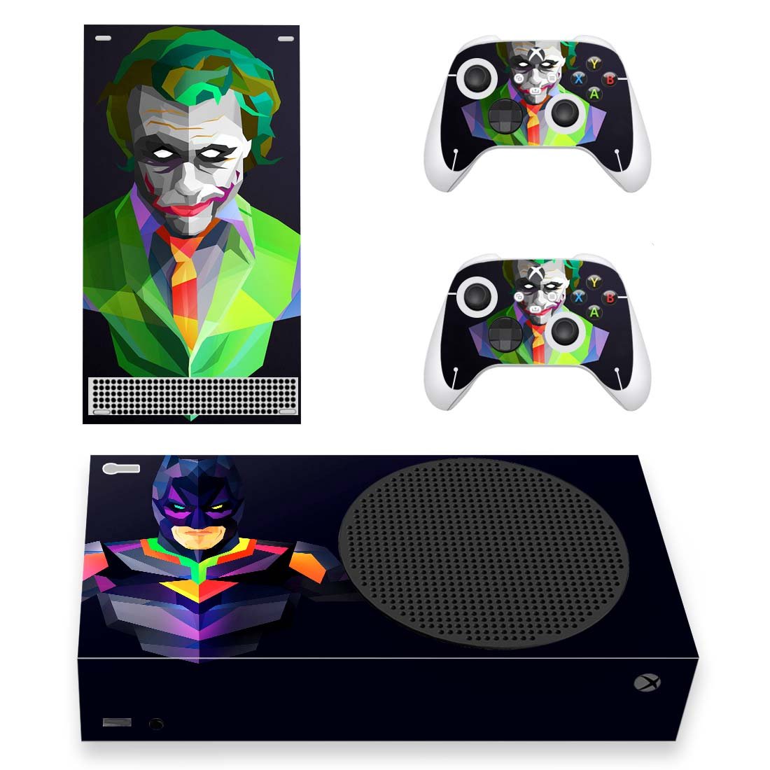 Joker Batman decal skin sticker for Xbox Series S console with controllers