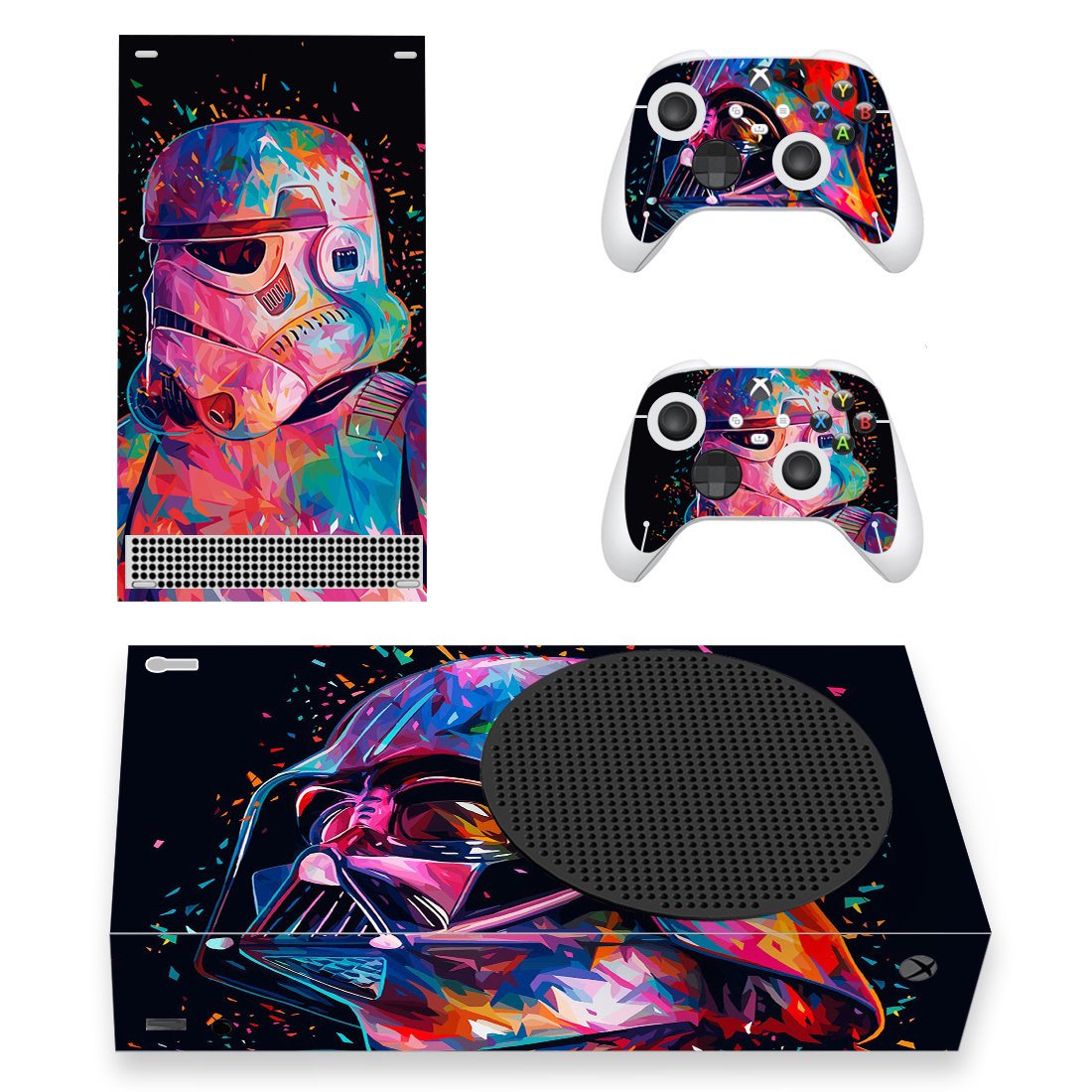 Darth Vader decal skin sticker for Xbox Series S console with controllers