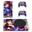 Overwatch decal skin sticker for Xbox Series S console with controllers