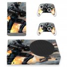 Halo decal skin sticker for Xbox Series S console with controllers