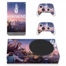 Humankind decal skin sticker for Xbox Series S console with controllers