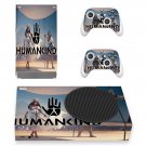 Humankind decal skin sticker for Xbox Series S console with controllers